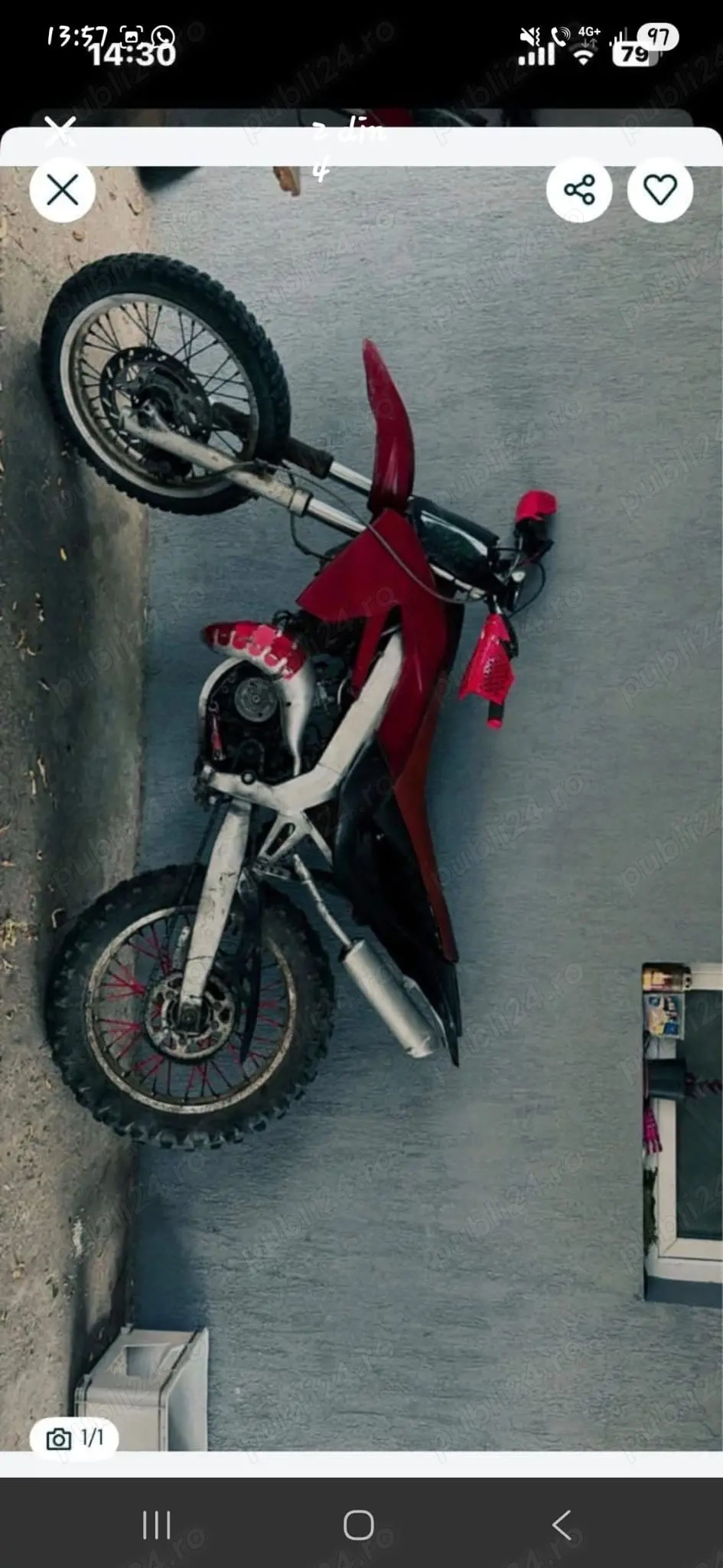 Vând sau schimb cross aprilia rx 80