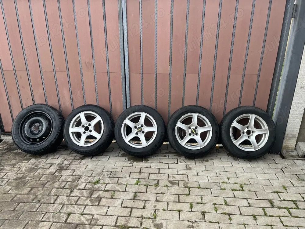 4 Jante cu anvelope + 1 tabla R15