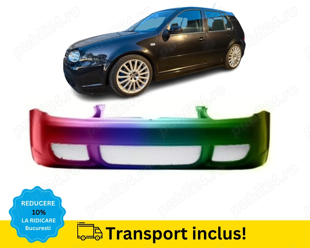 Bara fata VW GOLF 4 IV R32 Look 1998-2003 Negru LC9Z VOPSITA