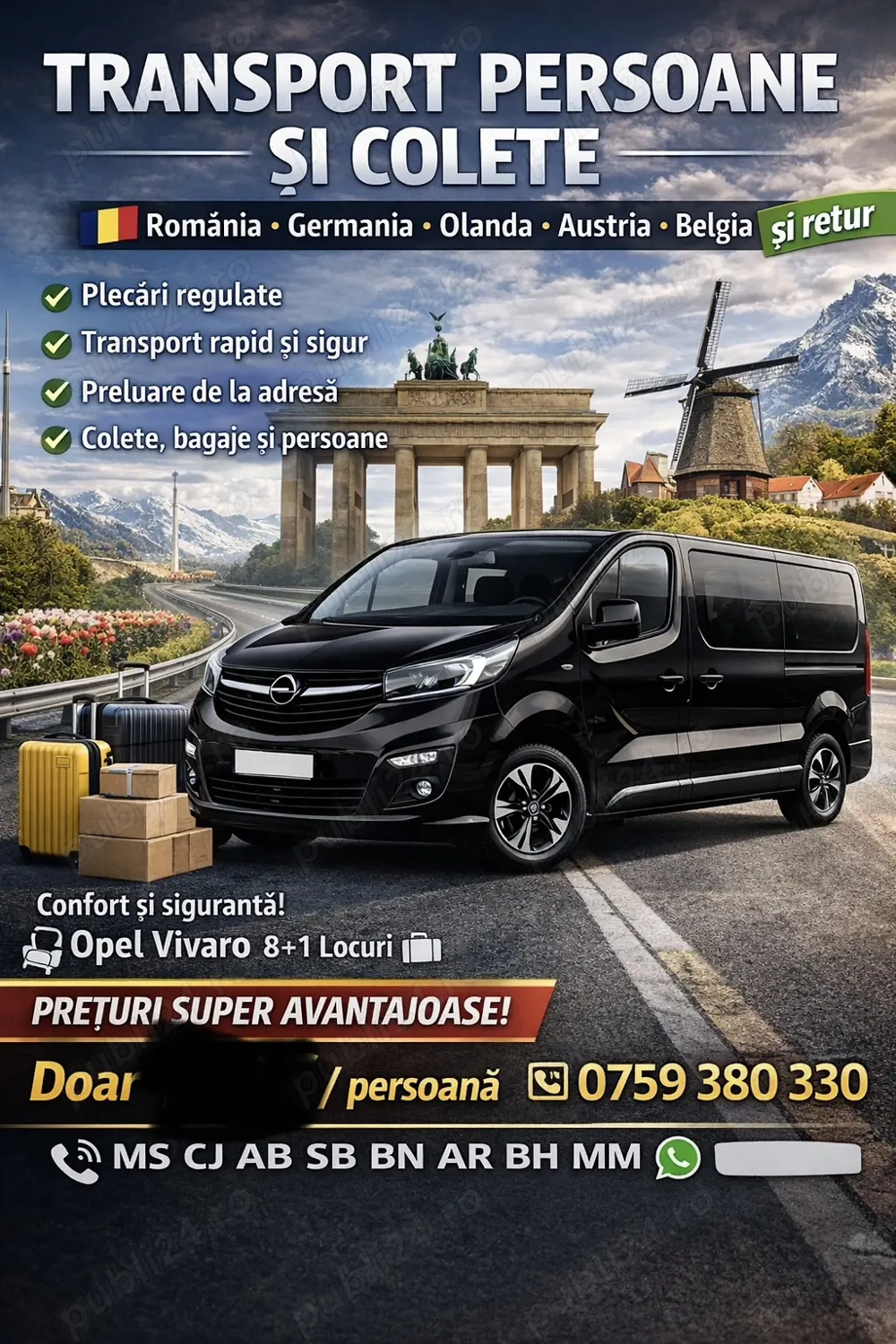  Transport persoane România Germania 