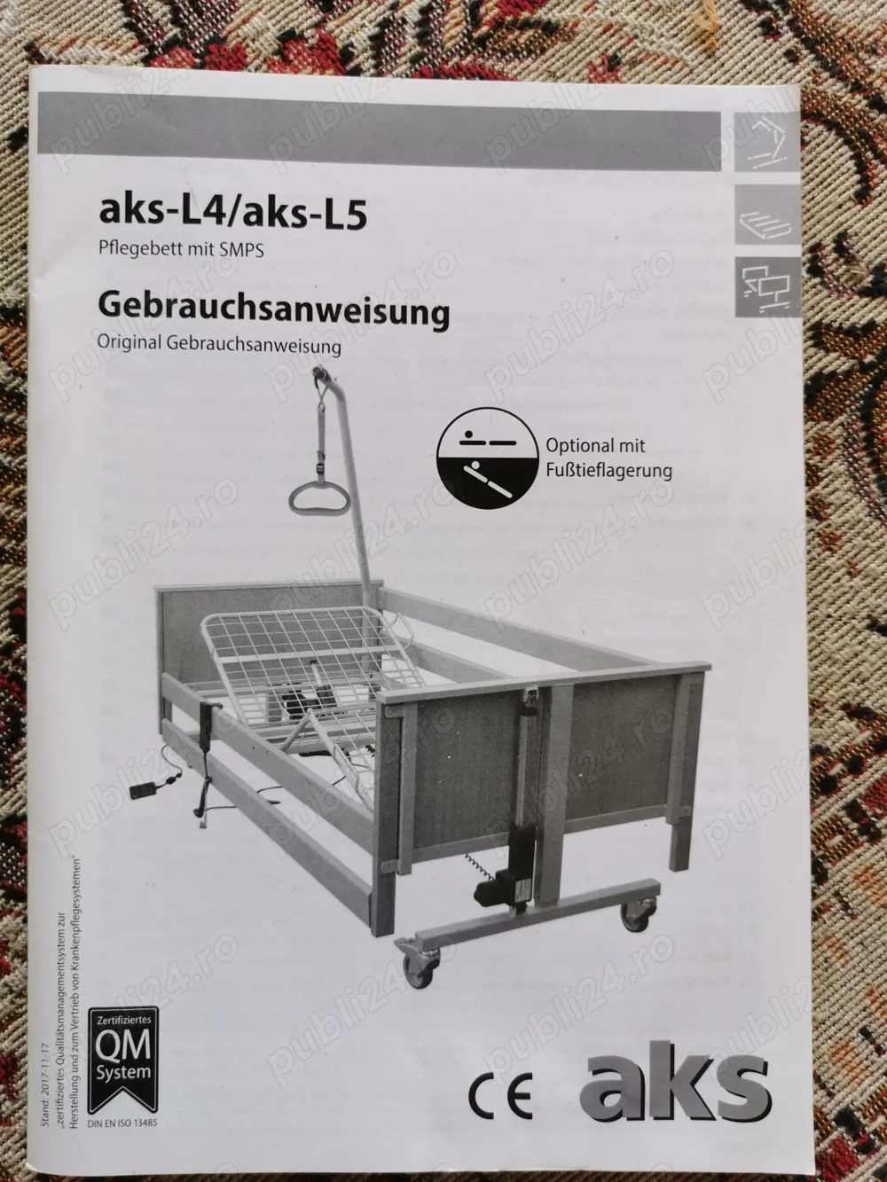 Vând pat persoane cu dizabilități AKS-L4