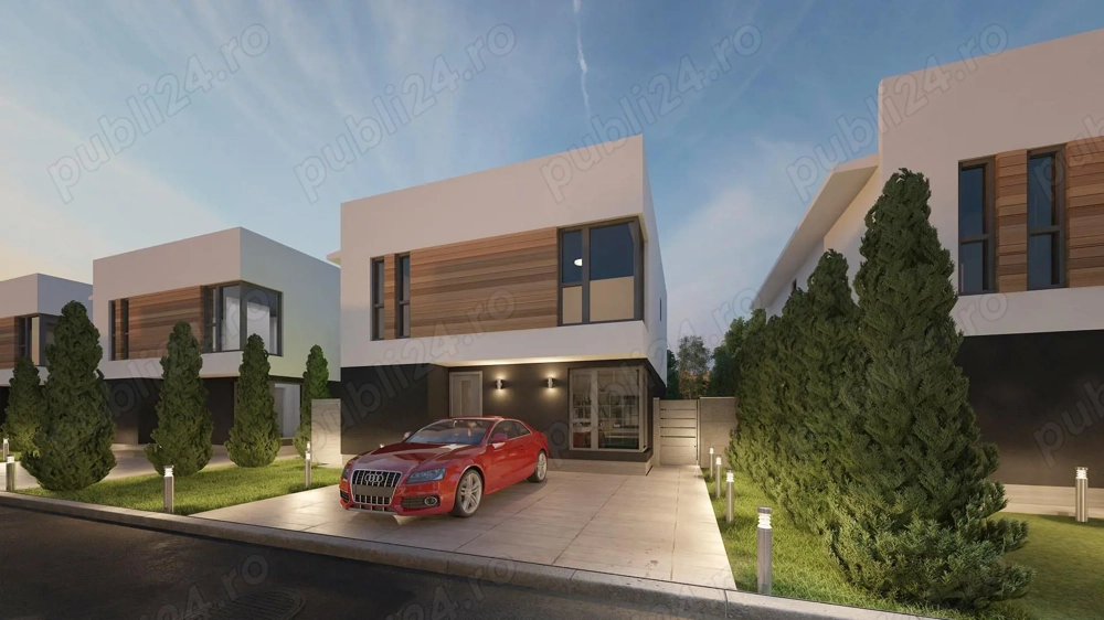 Casă individuală P+l E, în cel mai exclusivist ansamblu privat din Bragadiru