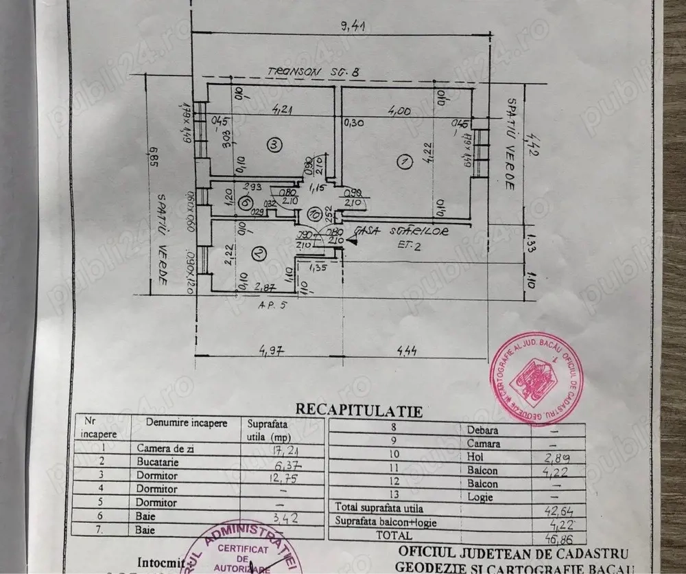 Proprietar - 2 Camere DECOMANDAT | Etaj 2 3 | B-dul Republicii 33 | Renovat & Centrală