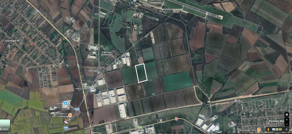 Teren 2300 mp - Ghiroda-aeroport, langa VGP, potential hale