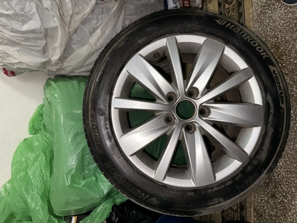 Set Jante Originale VW Alicante 16 inch (R16) 5x112 + Anvelope Hankook