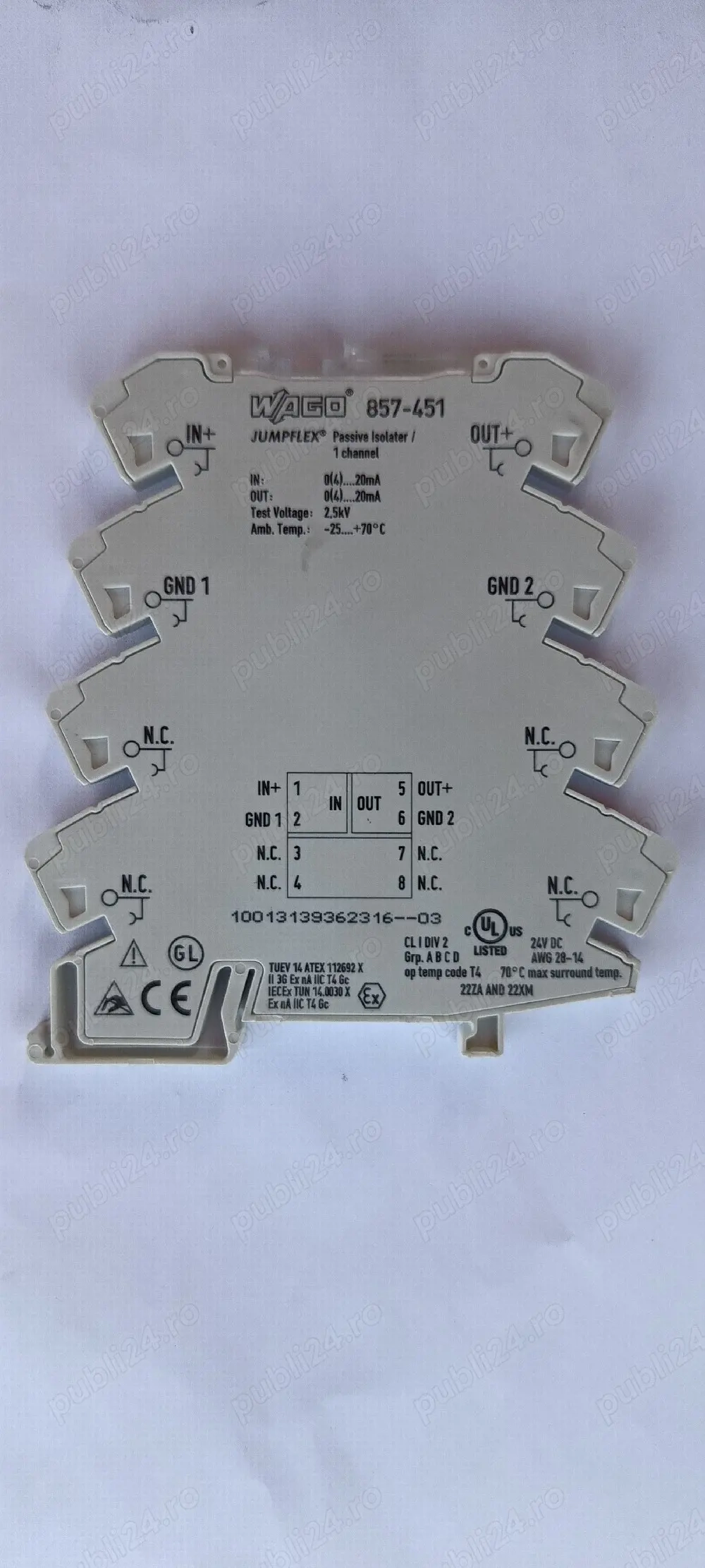 Passive Isolater WAGO 857-451