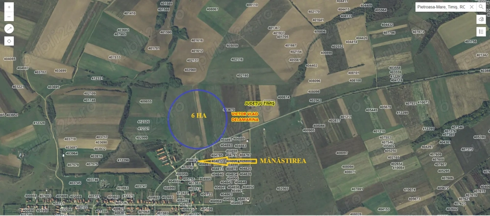 Extravilan pietroasa mare