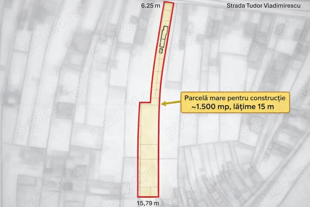 Teren 2.000 mp Domnești   zonă centrală, utilități, ideal investiție, acces direct T. Vladimirescu