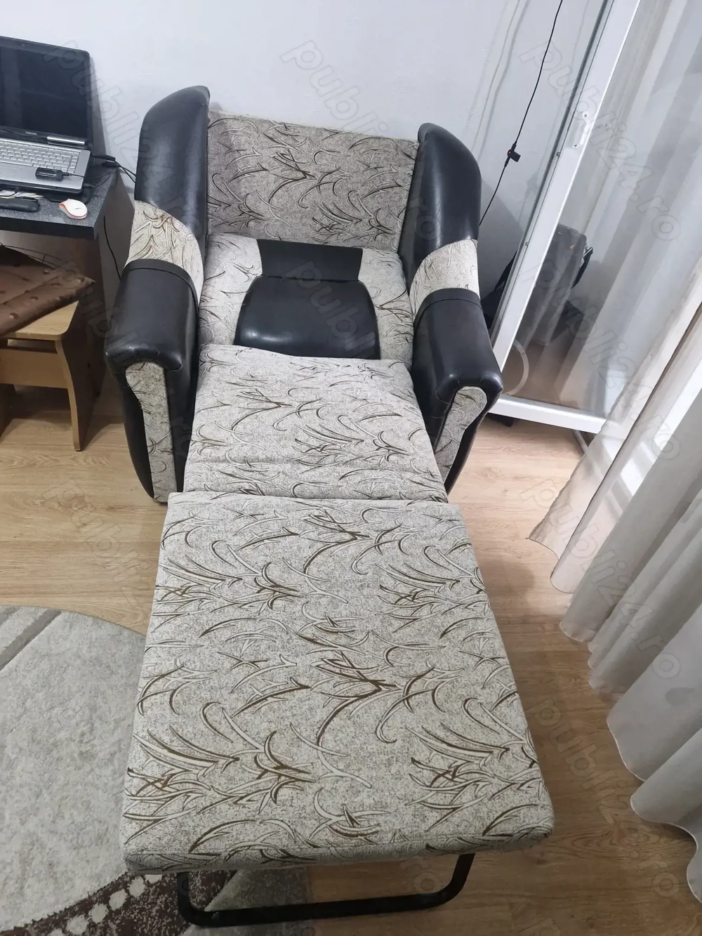 Vand fotoliu pat extensibil