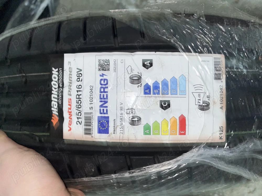 4 anvelopele 215/65/16 R16 dot 2024 Hankook Ventus Prime 3 NOI