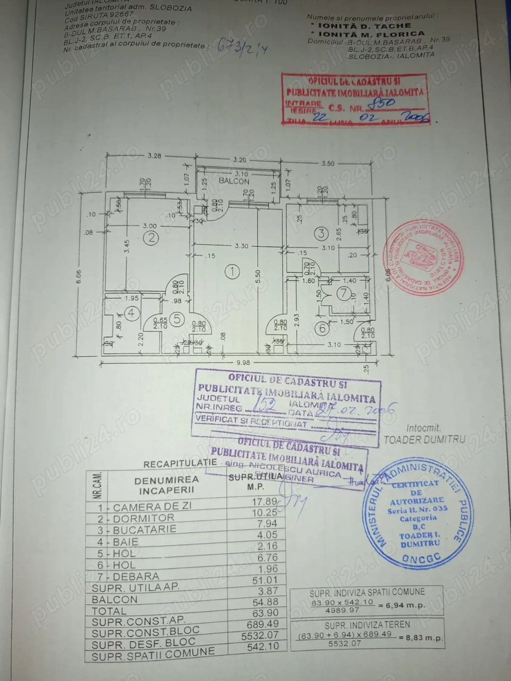 Apartament 2 Camere Slobozia
