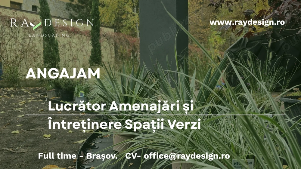 Lucrător Amenajări și Întreținere Spații Verzi