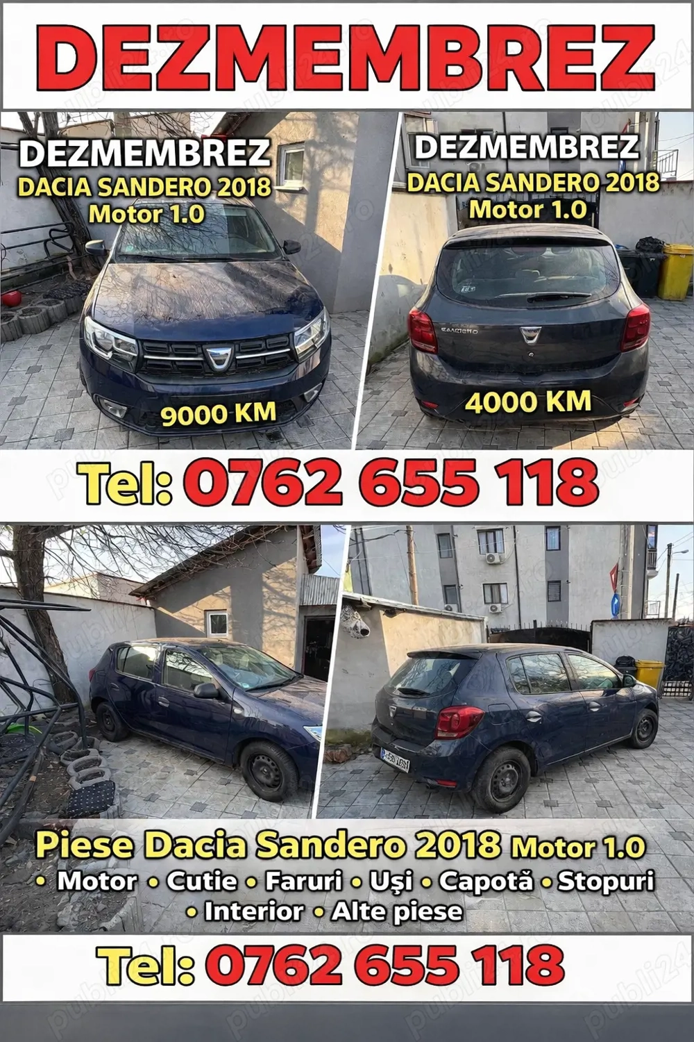 Dezmembrez logan/ sandero 2018-2019