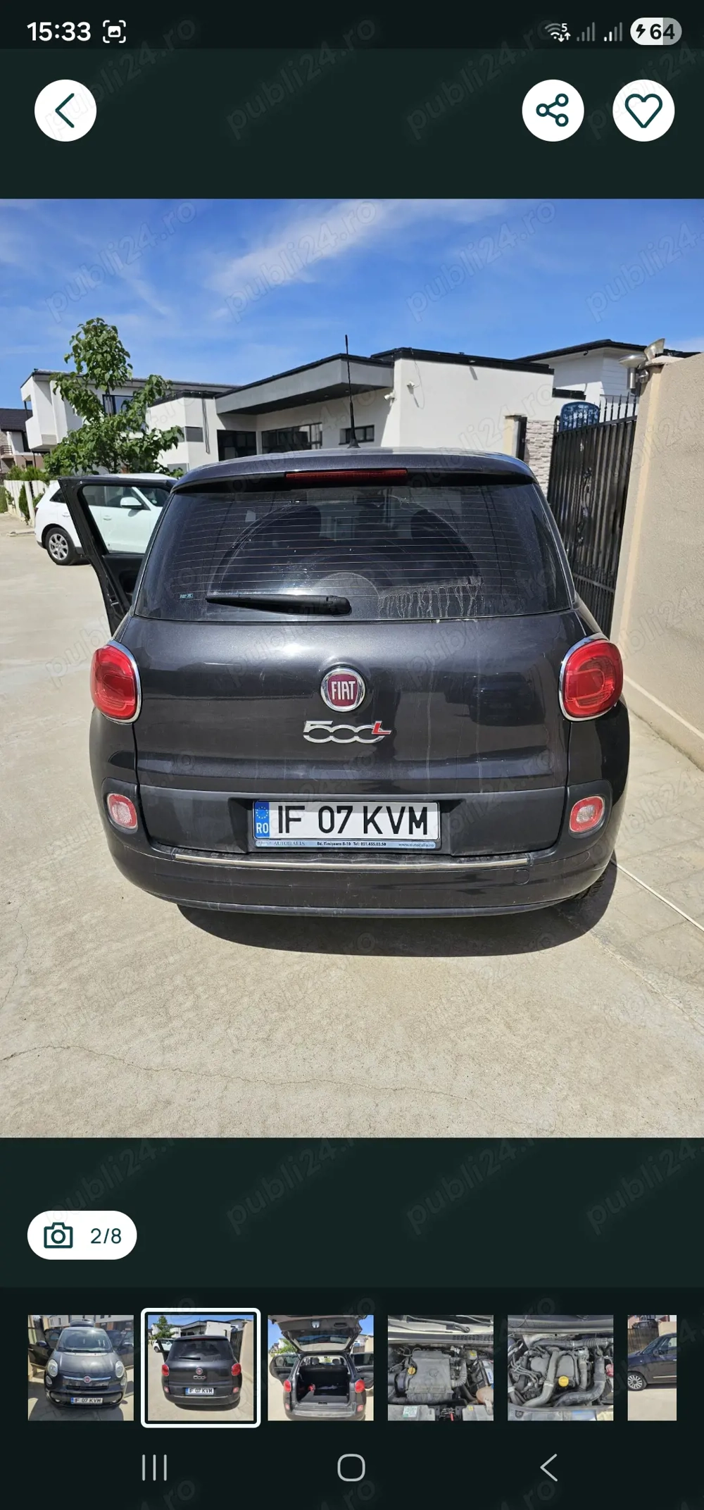 Vand Fiat 500L,2016,motor 1.4 95 cp16v,94500 km