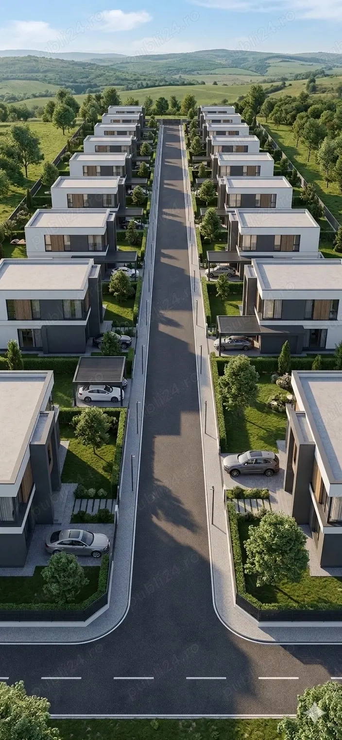 Oportunitate Chinteni Cluj - centru vest - 8700mp PROIECT 16-20 CASE & DUPLEXURI 