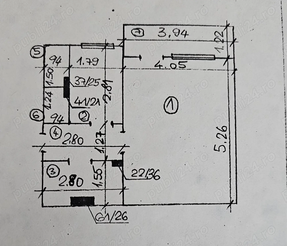 Vand garsoniera 40mp decomandata