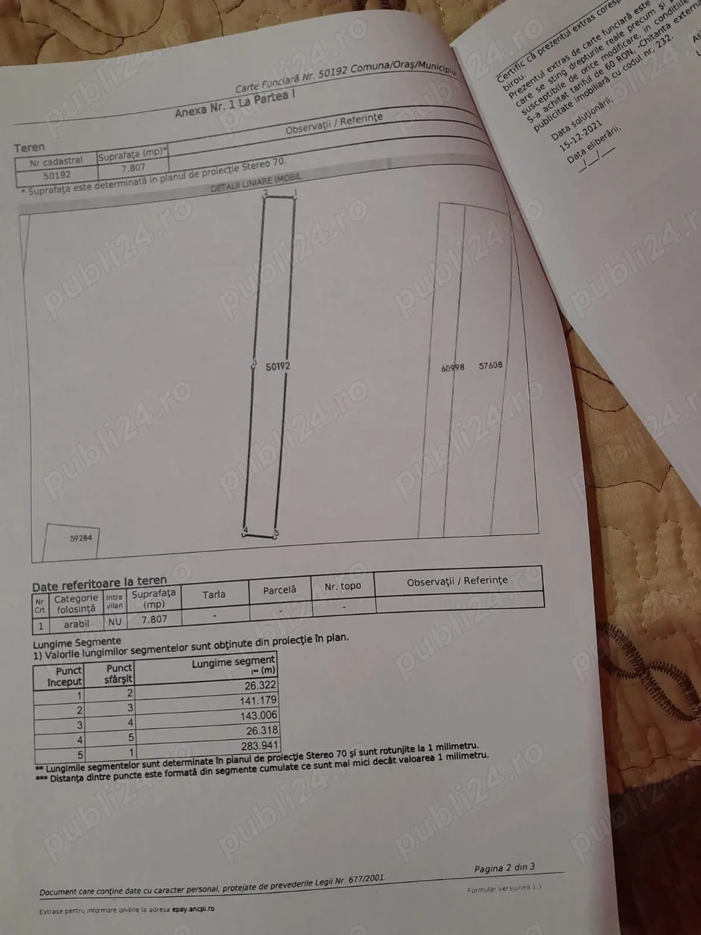 Vand Teren Extravilan