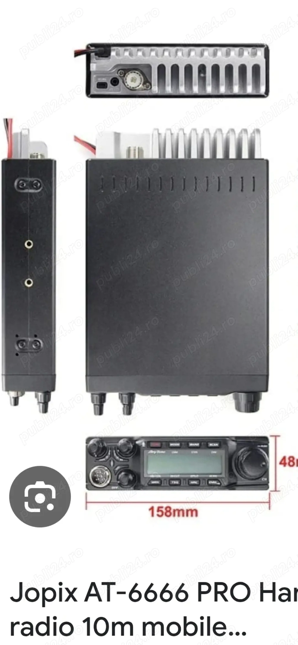 Vand statie aproape noua de 65 de wati curați nemodificata  cu filtru de sunet cu antena de 1.70