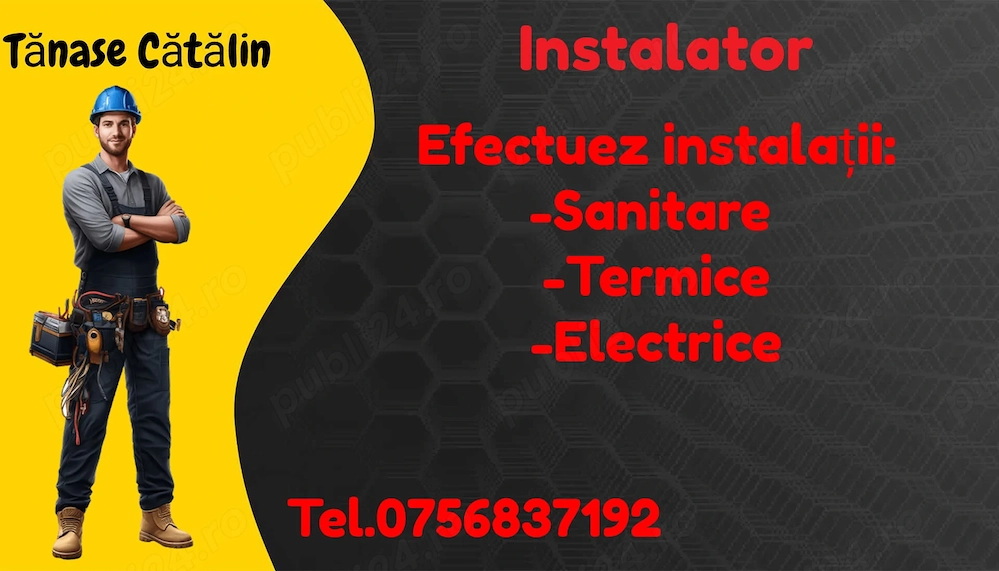 Instalator electric termic sanitar