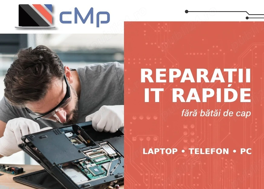 Reparații IT rapide, fără bătăi de cap   Laptop & PC