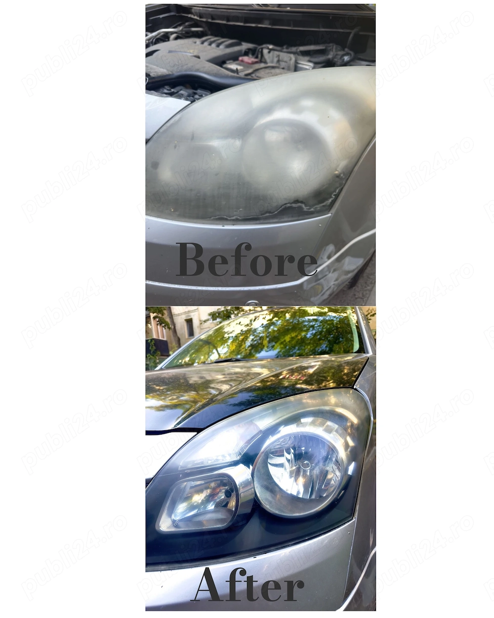 Polish de faruri la domiciliu 