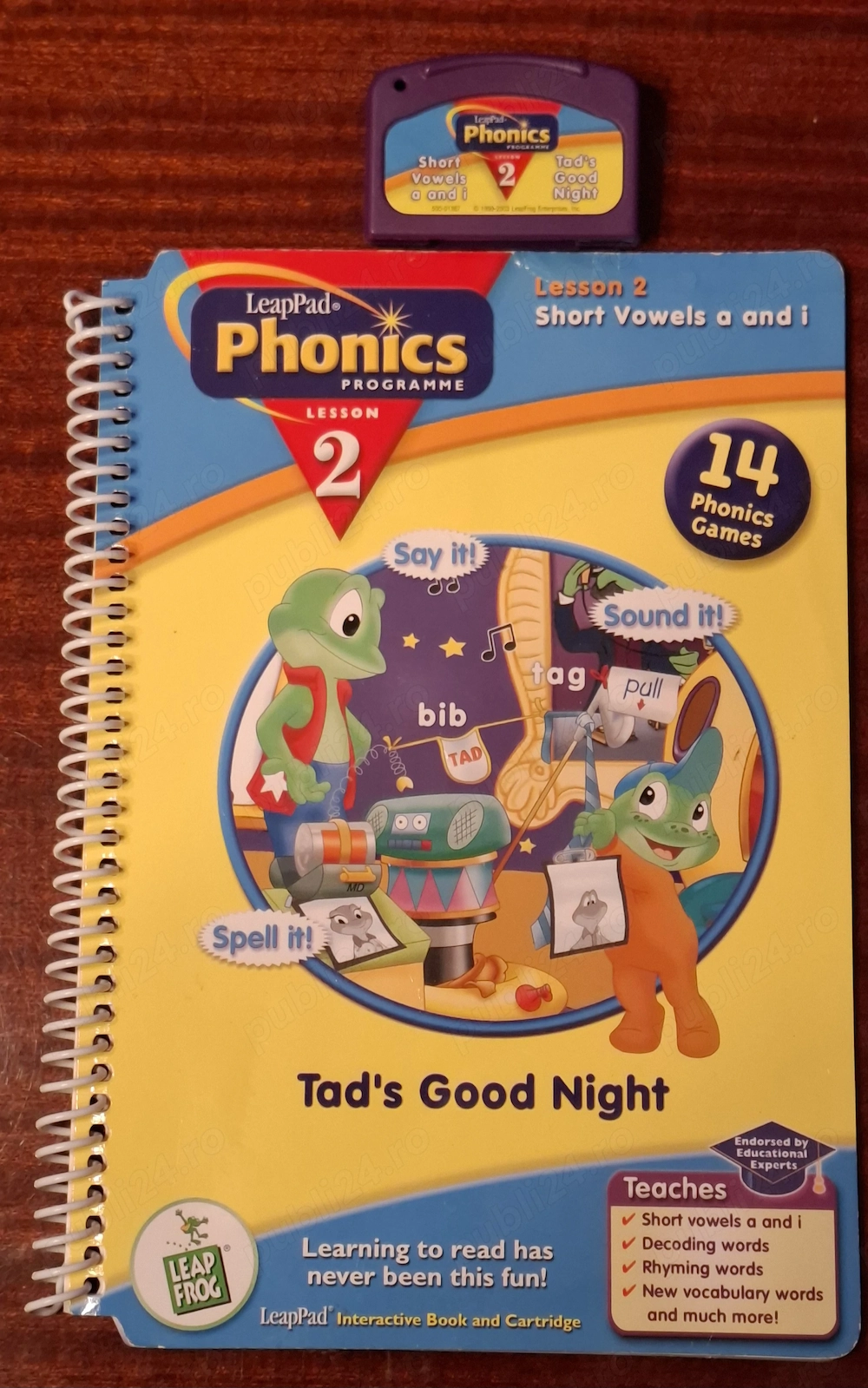 Carti+casete, lb. engleza,  LeapPad Leapfrog, 2