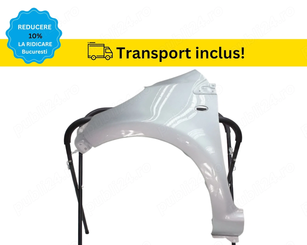 Aripa fata Citroen C1 2005-2014 Gri Stanga VOPSITA