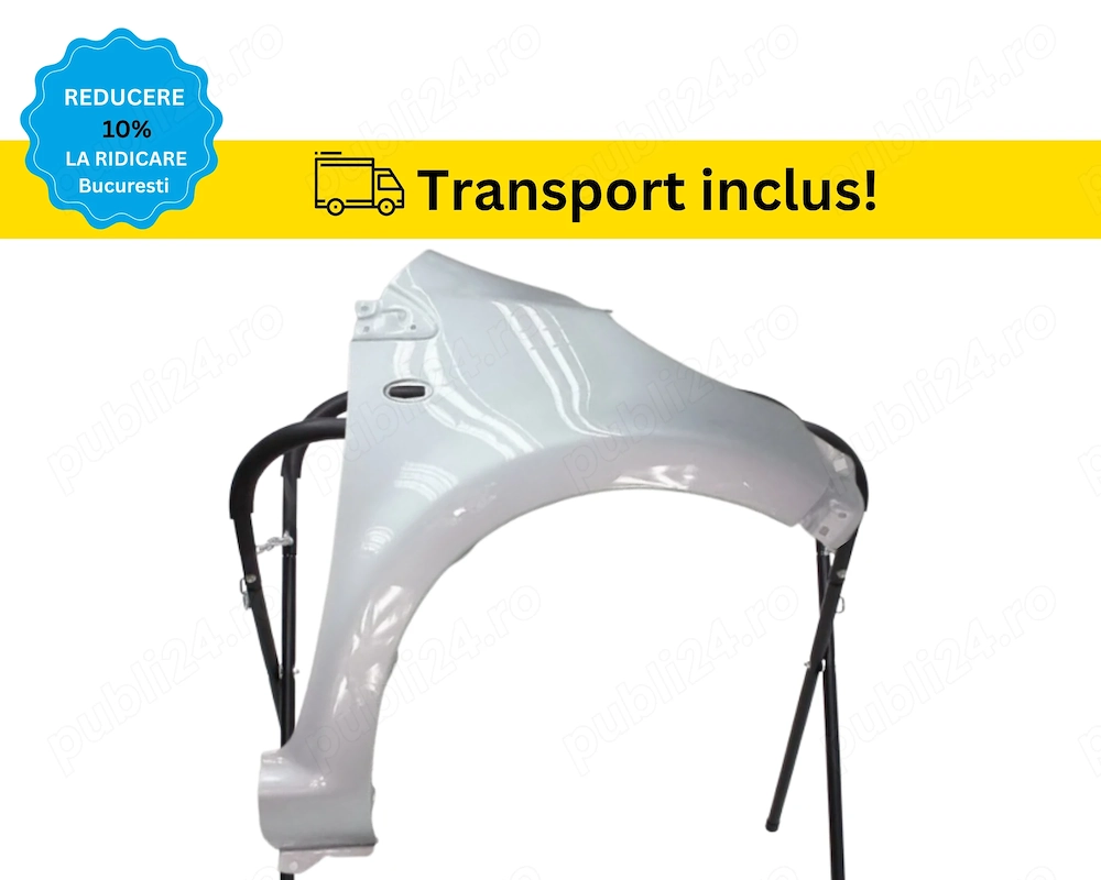 Aripa fata Citroen C1 2005-2014 Gri dreapta VOPSITA