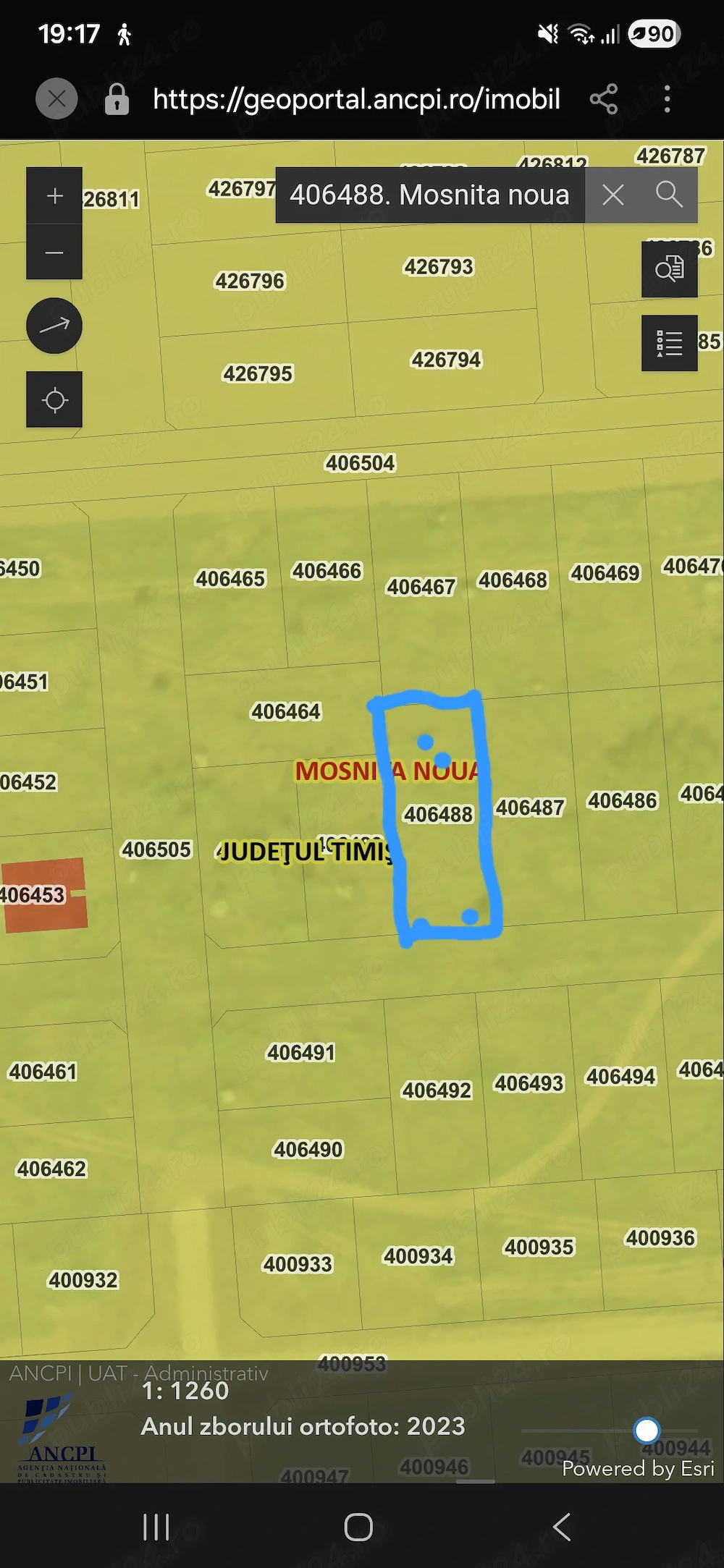 Teren intravilan Mosnita Noua