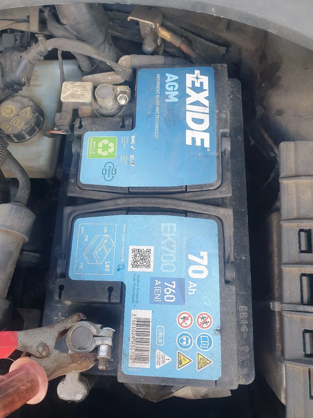 Acumulator Exide 70Ah AGM