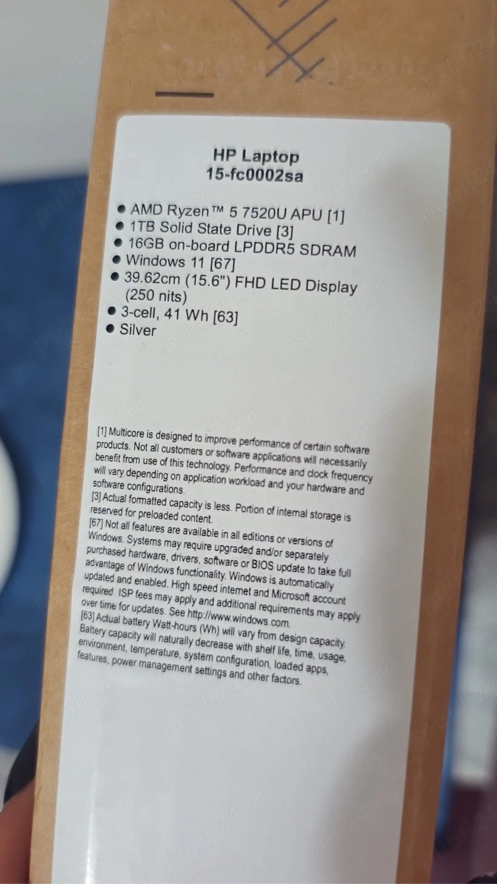 Laptop HP 15-fc0002sa