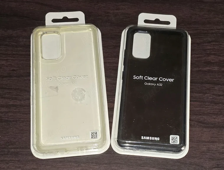 Husa silicon originala Samsung Soft Clear Cover Galaxy A32 4G A325