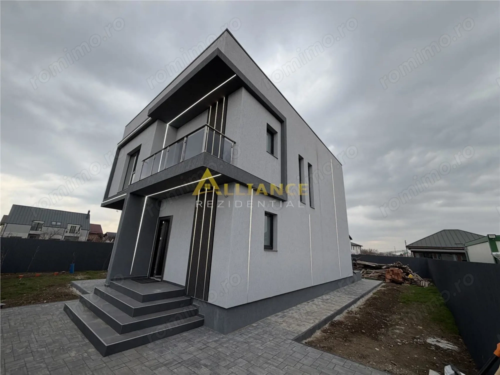<Casa individuala cu finisaje de lux> 4 camere 3 bai + dressing teren 540mp