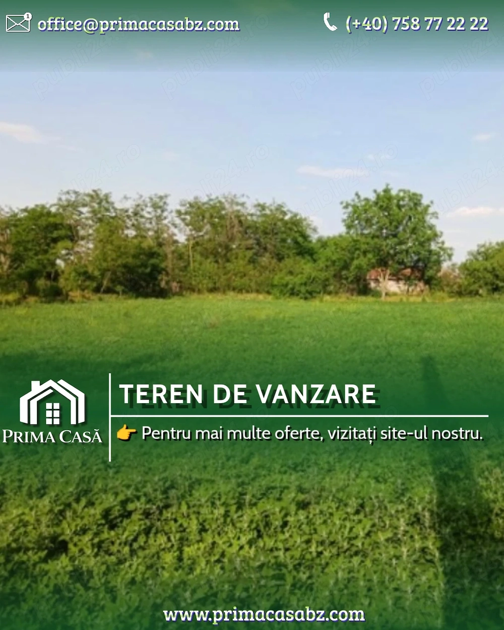 Teren intravilan   sat Caltuna   Smeeni BZ   suprafata 3580mp   deschidere 50m  