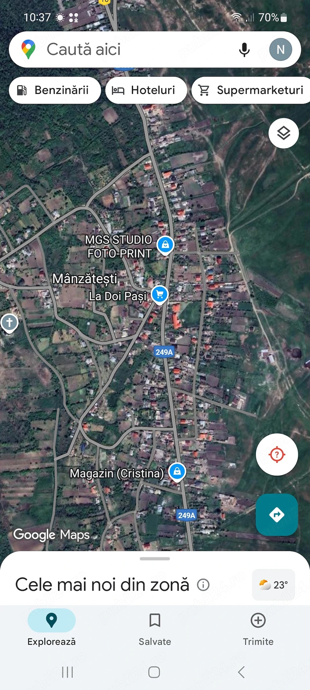 Teren intravilan Manzatesti Iasi