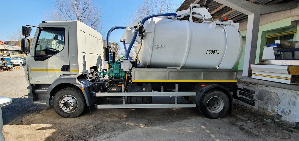 Autovidanja, Vidanja combinata, Woma, 8000 litri, DAF LF - 260 FA 4X2, 16t