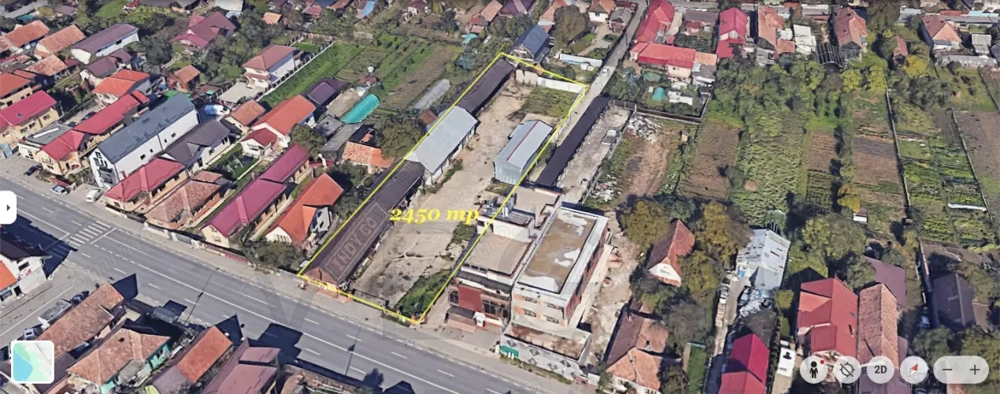 Teren 2450 mp + 3 hale / depozite in Florești | Logistică, depozitare