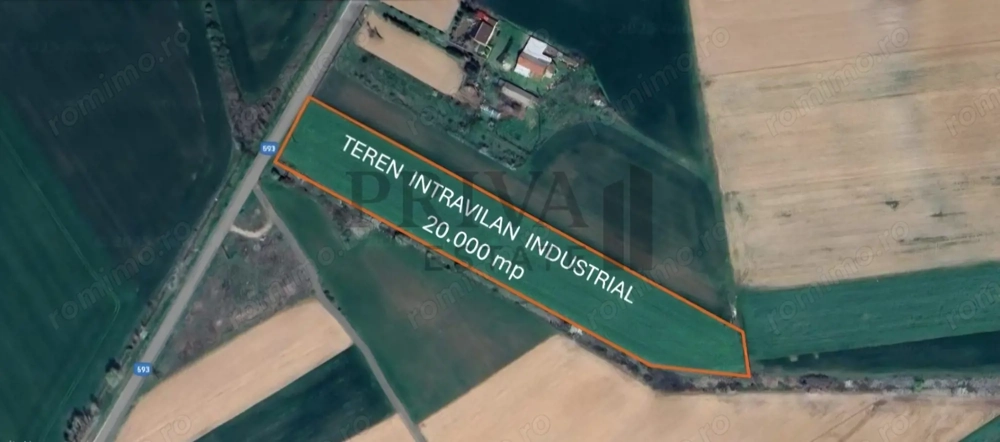 Teren intravilan 20.000 mp, front 52 ml, Sag