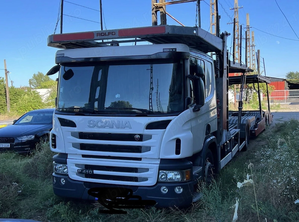 Scania P410 Euro 6 + Remorcă 8 9 auto   Preț negociabil