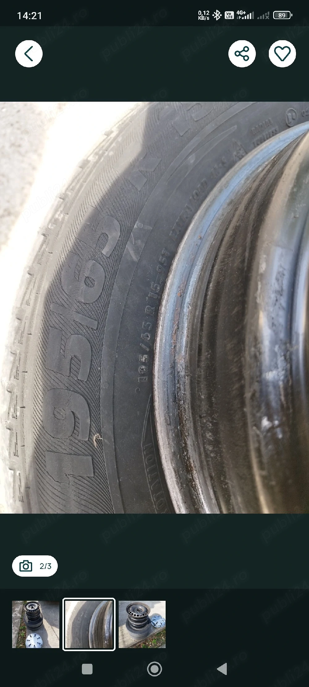 Vând jante WW passat B5