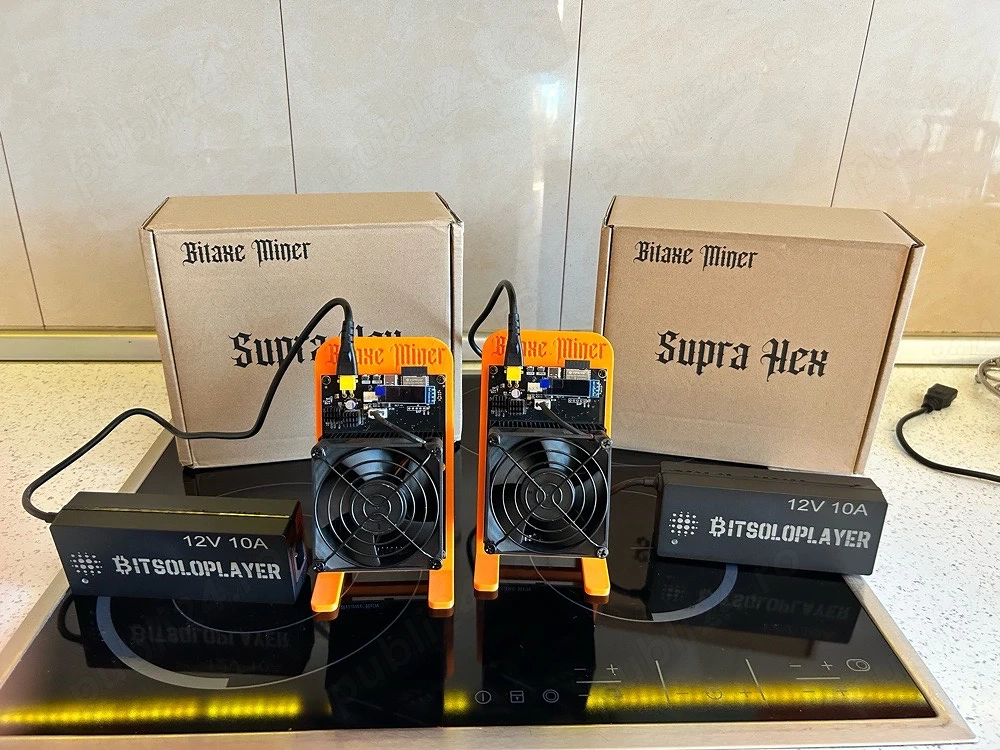 Bitaxe Suprahex 4.2th asic miner bitcoin nu samsung iphone