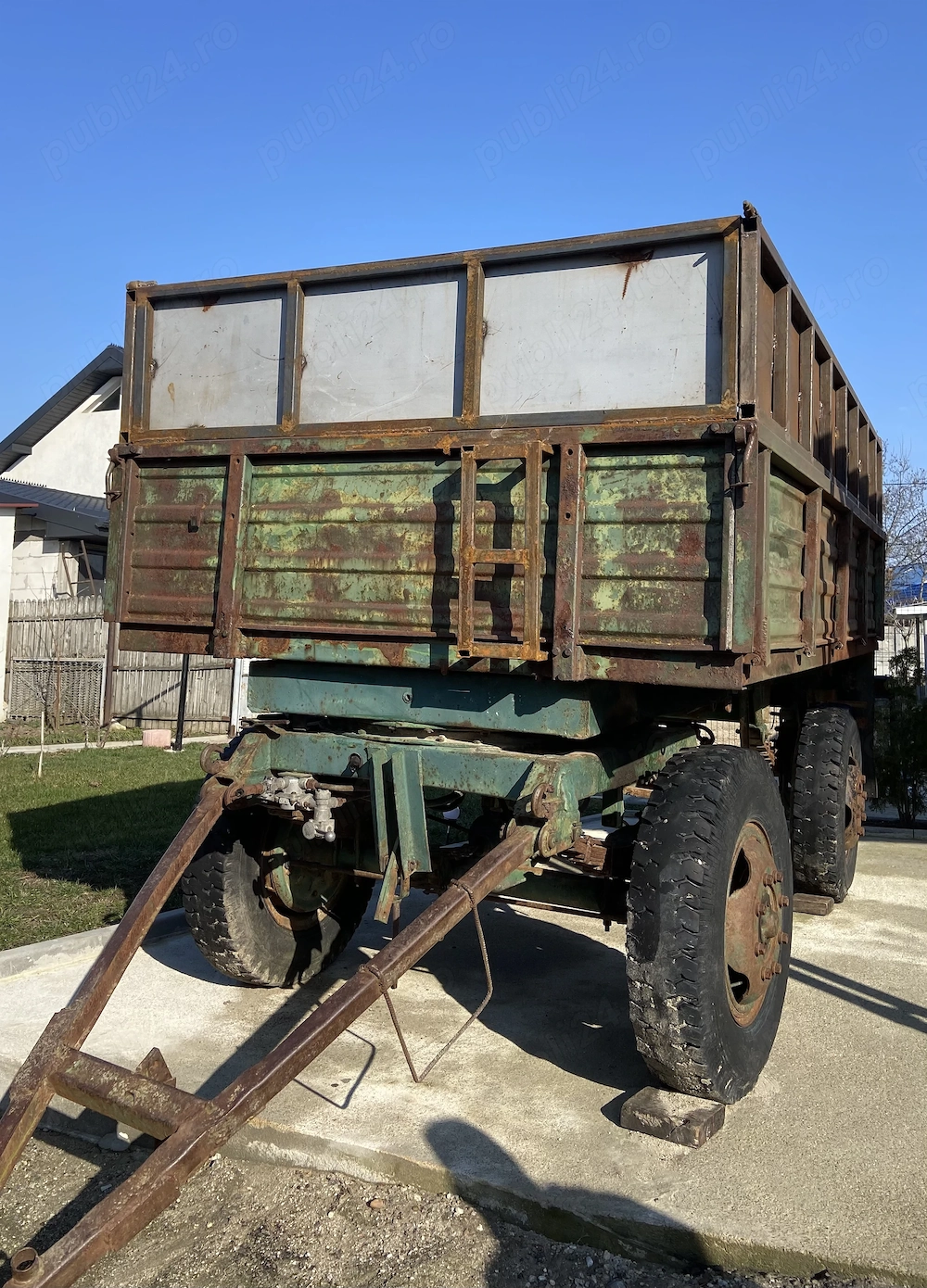 Vând remorcă auto 5t făcută pt 7t