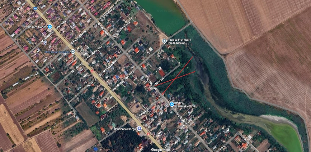 Teren intravilan 10000 mp Frumusani Pasarea Calarasi deschidere la lac