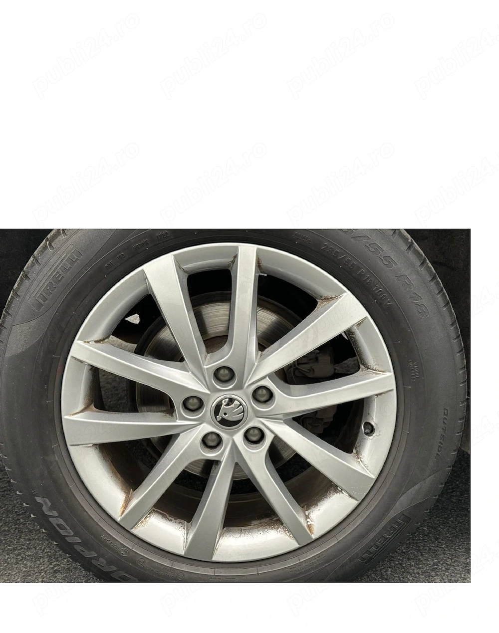 Jante originale - Skoda- model  Elbrus - 235 55 R18 anvelope vara - prindere 5x112. 7Jx18H2 ET43