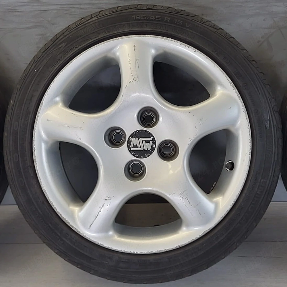 Roti/Jante Dacia 4x100 195/45 R15 Logan, Sandero; Renault Clio; Smart