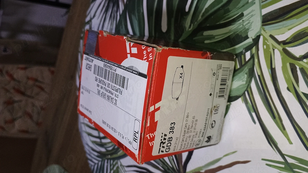 Placute frana fata TRW GDB 383 pentru Suzuki Jimny 3