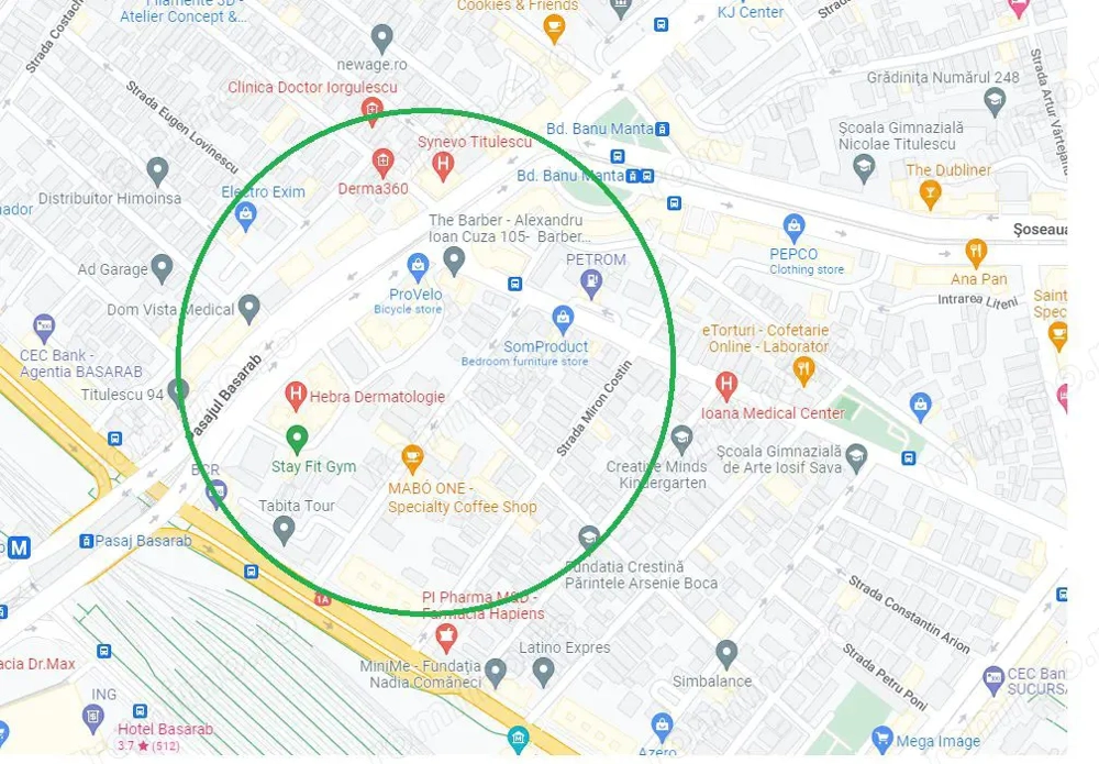 Titulescu, spatiu comercial in suprafata de 279,86 mp,