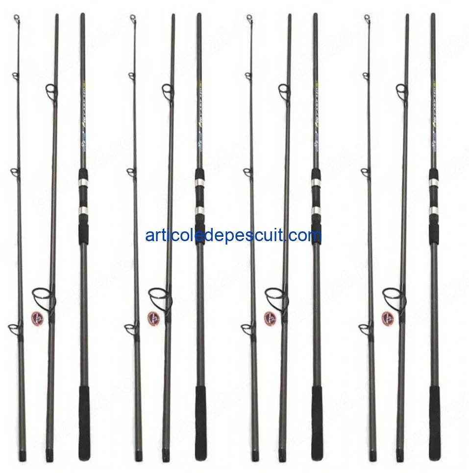 Set 4 Lansete Crap si Somn, 3.60 m, 3.75 Lbs, Wind Blade, Fino Carp, din 3 tronsoane - produse noi
