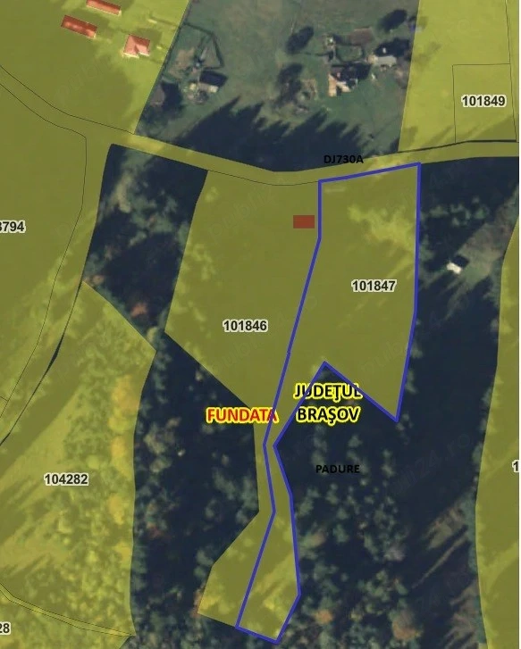 Teren spectaculos 6,903 mp   Fundățica, acces direct DJ730A   Ideal Investiție