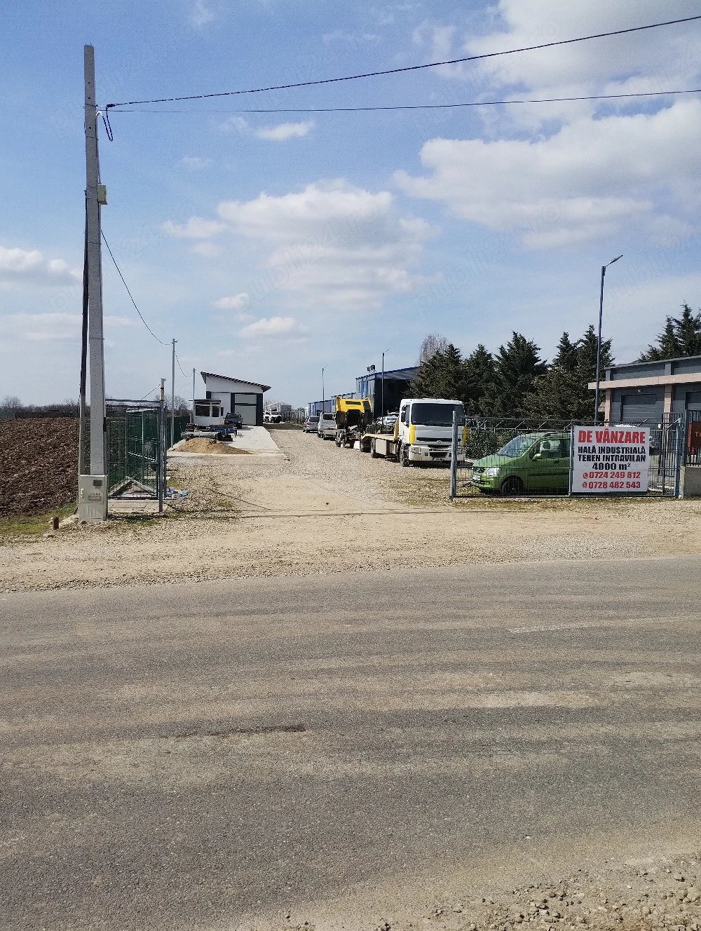 Hala industriala 170mp Teren 4000mp intravilan Acces Tir 